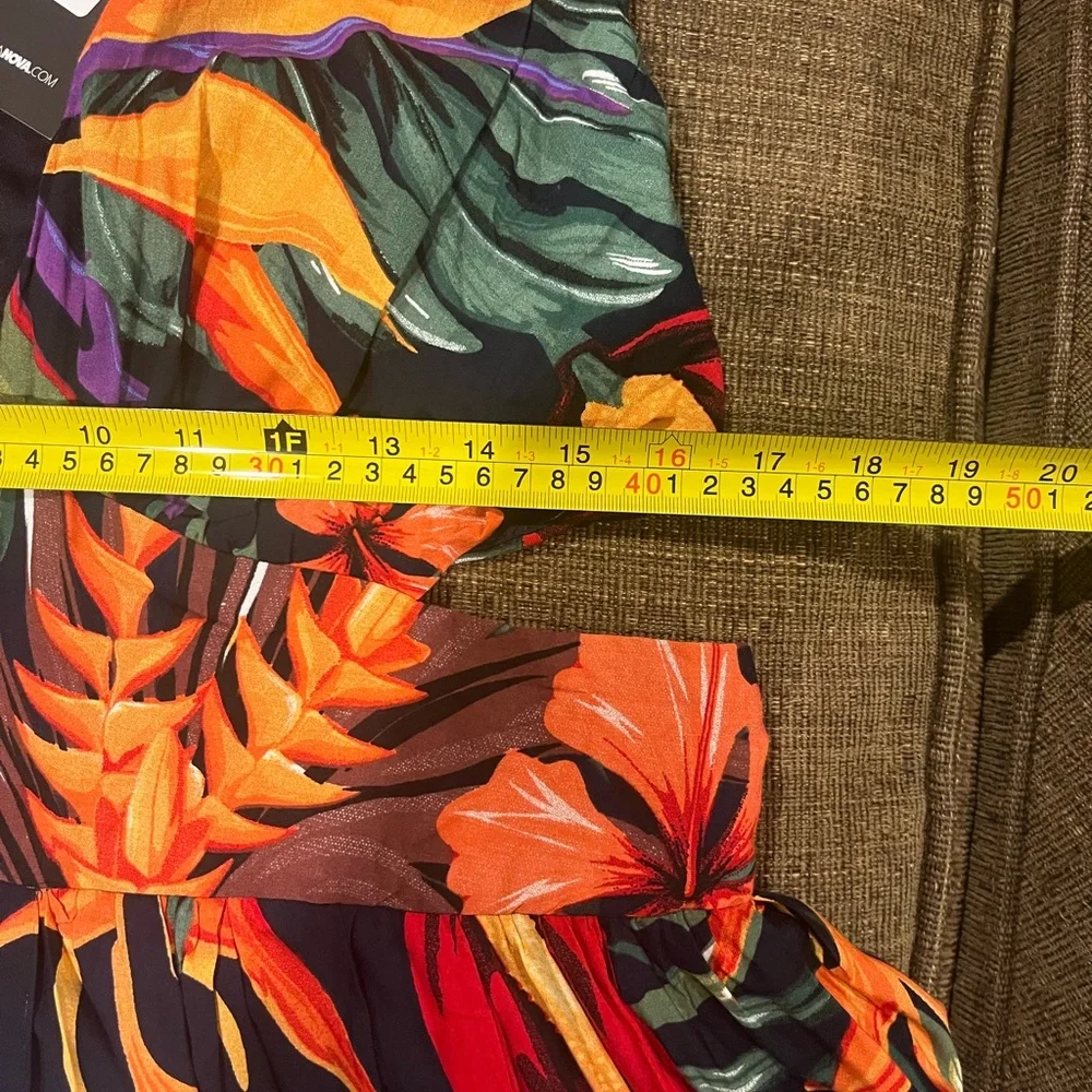 Fashion nova, NWT Key West, Tropical Print Maxi Dress with side cutouts,… - Picture 12 of 16